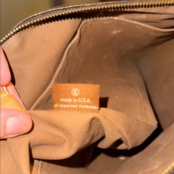 Louis Vuitton Brown Monogram Tote Bag - Picture 3 of 4